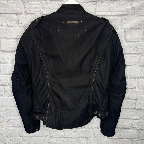 Fieldsheer Womens Motorcycle Jacket Zip Out Liner Size 8 Rain Guard Black - Picture 3 of 9